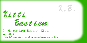 kitti bastien business card